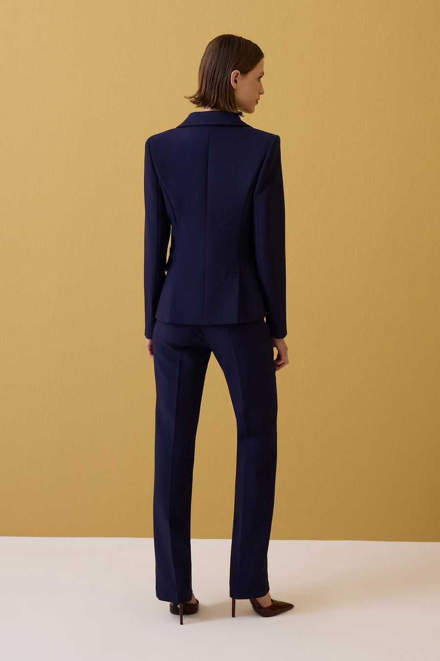 LACİVERT KADIN CEKET PANTOLON TAKIM