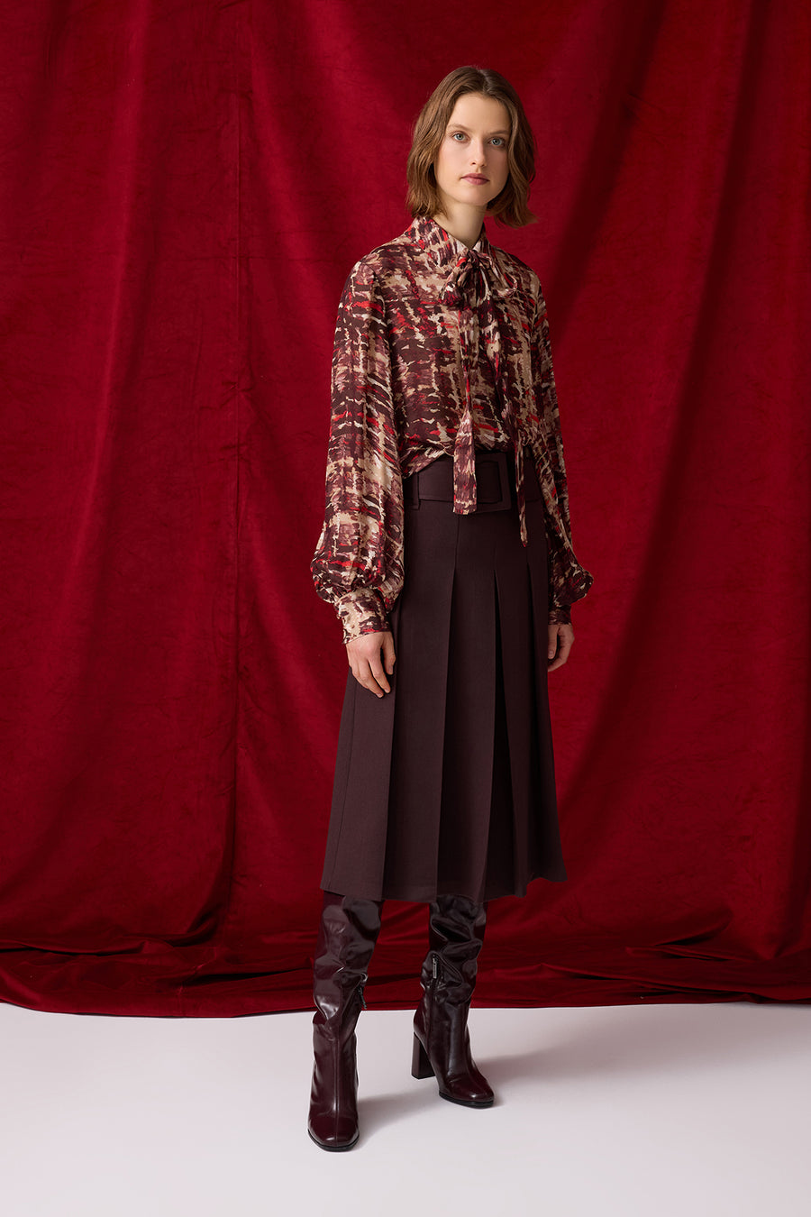 ACI KAHVE KOLSUZ KADIN YELEK ETEK TAKIM