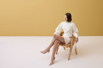 EKRU TAŞ İŞLEMELİ YARASA KOLLU MİNİ ELBİSE